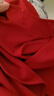 優(yōu)奇新生兒衣服紅色嬰兒滿(mǎn)月百天和尚服寶寶0-3月純棉綁帶哈衣a類(lèi) 曬單實(shí)拍圖