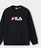 FILA 斐樂(lè )官方情侶款套頭衛衣25秋冬季新款休閑寬松長(cháng)袖加絨保暖上衣 【加絨款】正黑色-BK L 175/96A/L 曬單實(shí)拍圖