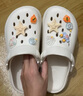 名創(chuàng  )優(yōu)品（MINISO）洞洞鞋女款2025新款eva防滑防臭沙灘鞋增高涼拖鞋女夏季外穿 卡其+海洋星星(10個(gè))滴塑 36-37 曬單實(shí)拍圖
