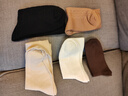 貓人女士襪子女【100%純棉10A抑菌】秋冬小熊刺繡中筒襪女25年新品5雙 曬單實(shí)拍圖