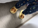 babycrayon秋冬季新款可愛(ài)貓咪兒童棉拖鞋包跟男童女寶寶加絨棉鞋保暖棉拖 小氮黃 17 0mm【適合腳長(cháng)16cm穿】 曬單實(shí)拍圖