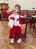 G.DUCKKIDS童裝女童春裝套裝兒童衣服女孩春秋季亮片兔子棒球服外套寶寶秋裝 粉色【紅袖亮片兔子款】 110 尺碼4~5歲【100-110cm】 曬單實(shí)拍圖