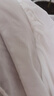 美洋（MEIYANG）白晝長(cháng)袖T 綿羊毛立體提花微透針織圓領(lǐng)罩衫t恤女 米色 XL 曬單實(shí)拍圖