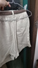 優(yōu)衣庫女裝麻棉短褲/休閑褲子473696 31 米色 M /160/66A 曬單實(shí)拍圖