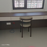百圣牛意式網(wǎng)紅餐椅鐵藝輕奢設計酒店靠背椅現代餐廳餐桌椅輕奢家用 淺卡其色+胡桃腿 2把起售 曬單實(shí)拍圖