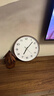 【95新】京東京造 木語(yǔ)系列掛鐘 鐘表時(shí)鐘掛墻客廳2024年新款 30cm/12英寸摩卡棕 曬單實(shí)拍圖
