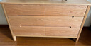 安靠實(shí)木六斗柜橡木收納柜臥室六斗櫥全實(shí)木抽屜式儲物柜 原木色 120*40*75cm 曬單實(shí)拍圖