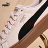 彪馬（PUMA）【厚底鞋】復古增高松糕鞋女運動(dòng)休閑鞋PLATFORM399251 雪白色-黑色-金色-01 38 曬單實(shí)拍圖
