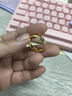 周生生素圈光身面活口泥鰍背黃金戒指 足金開口戒情侶結(jié)婚對戒09141R 4.14克(含工費(fèi)100元) 曬單實(shí)拍圖