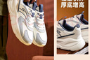 安踏不羈丨潮流厚底休閑鞋男鞋秋季革面運動(dòng)鞋復古老爹鞋增高鞋子男 曬單實(shí)拍圖