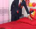HLA海瀾之家禮服套裝男修身平駁領(lǐng)商務(wù)宴會(huì )西裝套裝男HTXAD3W015A 藍灰15（西服+西褲） S 170/88A推薦114~124斤 曬單實(shí)拍圖