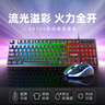 方正Founder有線(xiàn)發(fā)光鍵盤(pán)鼠標GK100 機械手感 游戲電競筆記本臺式機電腦外設多系統兼容 薄膜鍵鼠套裝【黑色】 曬單實(shí)拍圖