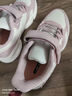 鴻星爾克（ERKE）童鞋女童中大童彈力加棉魔術(shù)貼兒童運動(dòng)慢跑鞋橡芽白/霧粉37 曬單實(shí)拍圖