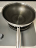 炊大皇 炒鍋 304不銹鋼炒菜鍋煎鍋 平底不粘炒鍋32cm 可立可視蓋不挑灶 曬單實(shí)拍圖