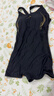 李寧（LI-NING）泳衣女專(zhuān)業(yè)訓練連體平角游泳衣女士時(shí)尚大碼泳裝011 黑金 XL  曬單實(shí)拍圖