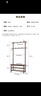 睿帆實(shí)木衣帽架入戶(hù)換鞋凳掛衣架一體門(mén)口落地衣架鞋架組合玄關(guān)置物架 曬單實(shí)拍圖