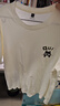 名創(chuàng  )優(yōu)品（MINISO）短袖男純棉休閑寬松夏季圓領(lǐng)百搭青少年潮流半袖t恤 淺米 XL 曬單實(shí)拍圖