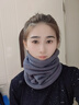 輪跡天涯圍脖冬季男保暖脖套女加絨加厚防寒面罩騎行防風(fēng)保暖護臉護頸圍巾 冬季保暖圍脖-灰色 曬單實(shí)拍圖