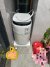 奧克斯（AUX）迷你洗衣機 全自動(dòng)小型嬰兒兒童寶寶內衣波輪洗衣機 帶甩干烘干洗脫一體 【國補】4KG洗脫容量白色【洗烘一體】 曬單實(shí)拍圖