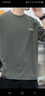 JEEP吉普長(cháng)袖T恤男春秋季寬松休閑上衣服男士圓領(lǐng)打底衫男裝 軍綠 3XL 曬單實(shí)拍圖