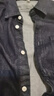 H&M男裝女裝夾克夏季寬松外套式牛仔襯衫情侶上衣1211685 深牛仔藍 XL 180/116 曬單實(shí)拍圖