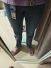 森馬（Semir）森柔牛仔|牛仔褲女簡約長褲休閑秋季半松緊腰直筒褲103524124002 曬單實拍圖