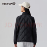探拓（TECTOP）戶(hù)外輕薄羽絨服修身保暖羽絨外套 2347234YR 女款經(jīng)典黑3XL 曬單實(shí)拍圖