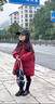 波波拉童年新款女童兒童羽絨服中長(cháng)款加厚女寶寶保暖洋氣冬季童裝冬裝外套 紅色 120 曬單實(shí)拍圖