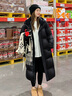韓璐嬌（hanlujiao）黑金羽絨棉服女2025年冬季新款韓版寬松長(cháng)款過(guò)膝棉衣加厚棉襖外套 黑色（升級加厚款） M 【建議105-120斤】 曬單實(shí)拍圖