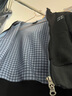 F426國潮牌秋季新款休閑復古舒適雙面格子時(shí)尚套裝 黑色 衛褲 M 曬單實(shí)拍圖