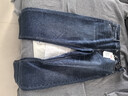 京東京造牛仔褲男高彈加絨加厚男25秋冬新款休閑長(cháng)褲子 深藍色 32 曬單實(shí)拍圖