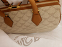 MCM ELLA 中號波士頓包單肩斜挎包 淺米色 奧萊折扣 禮物 曬單實(shí)拍圖