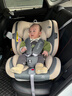 貝倍適（BAYBETSS）兒童安全座椅汽車(chē)用0-4-12歲寶寶360度旋轉嬰兒車(chē)載坐椅ISOFIX 米灰色【遮陽(yáng)棚+上拉帶+側保護】 曬單實(shí)拍圖