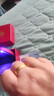 中國黃金黃金戒指足金999古法磨砂訂婚結婚男士女活口實(shí)心對戒中秋禮物送 男戒約8g 曬單實(shí)拍圖