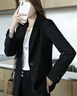 羅蒙（ROMON）感外套女春秋新款設計西裝2025氣質(zhì)休閑韓版寬松百搭西服上衣 官方旗艦黑色 XL 單件西裝【120-129斤】】 曬單實(shí)拍圖