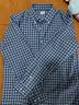 優(yōu)衣庫男女裝優(yōu)質(zhì)長絨棉格子襯衫長袖休閑襯衣純棉483136 476016 483136/64湖藍(lán)色 L 曬單實拍圖