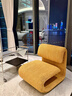 NORHOR北歐表情/法式奶油復古中古風(fēng)/LEO休閑椅布藝單人沙發(fā)椅G 暖黃色【11月20日前發(fā)貨】 曬單實(shí)拍圖