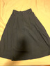 歐莎（OSA）【輕熟的優(yōu)雅】純棉知性通勤高腰顯瘦半身裙傘裙女2025秋季新款 黑色 M 曬單實(shí)拍圖