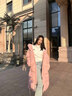 400g白鵝絨東北哈爾濱漠河極寒零下40度男女中戲長(cháng)過(guò)膝情侶羽絨服 雪霧紫【男女同款】 90鵝絨極寒保暖 XL -充絨量340g  建議140-160斤 曬單實(shí)拍圖