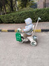 貝趣兒童三輪車(chē)1-3歲腳踏車(chē)寶寶遛娃神器嬰兒推車(chē)溜溜車(chē)三合一手推車(chē) 【安全護欄+靠背+轉向手推桿】 綠 推騎兩用0-6歲溜娃小孩自行車(chē) 曬單實(shí)拍圖