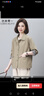 衣典零一（LEDIALYI）短外套女春秋季2025新款女裝時(shí)尚高檔洋氣中年小個(gè)子休閑夾克上衣 卡其色 M （建議114斤內） 曬單實(shí)拍圖