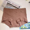 嬌蘭朵平角內褲女士抗菌全棉襠新款高腰收腹收小肚子四角褲頭 膚色+淺灰+咖色 M 80-100斤 曬單實(shí)拍圖