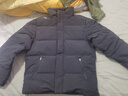 安踏（ANTA）面包羽絨服丨四防短款速暖羽絨服男冬季立領(lǐng)加厚保暖男裝棉服外套 【立領(lǐng)】基礎黑-1 L (男175) 曬單實(shí)拍圖