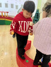 G.DUCKKIDS小黃鴨童裝男童套裝春秋季2024新款兒童衣服男孩小熊衛衣運動(dòng)兩件 酒紅色 90 建議1~2歲【 80-90cm】 曬單實(shí)拍圖