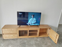 源氏木語(yǔ)實(shí)木電視柜白蠟木簡(jiǎn)約高款落地置物柜客廳家用收納儲物柜 原木色電視柜200cm長(cháng)虹玻璃 曬單實(shí)拍圖