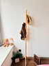 千禧華府衣架落地立式實(shí)木衣帽架臥室簡(jiǎn)易掛衣架辦公衣架加厚三角原木色 曬單實(shí)拍圖