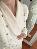 愛(ài)寶適月子服秋冬空氣棉孕產(chǎn)婦睡衣哺乳喂奶衣家居服L碼 粉桃暖語(yǔ)M468 曬單實(shí)拍圖