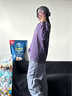 LAZY DAY TREND戶外立體裁剪撞色速干印花T恤女秋季休閑長(zhǎng)袖運(yùn)動(dòng)上衣潮 凝夜紫 2XL 曬單實(shí)拍圖
