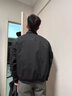 牧唯黑色新工裝飛行夾克男春秋季立領戶外棒球服外套短款休閑鋒沖上衣 黑色 XL [建議130-150斤] 曬單實拍圖