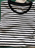無(wú)印良品（MUJI）女式 雙羅紋編織 圓領(lǐng)長(cháng)袖T恤 上衣打底衫女裝25年秋季 米白色條紋 L (165/88A) 曬單實(shí)拍圖